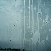 view Los Angeles abstract photography print rain and window detail